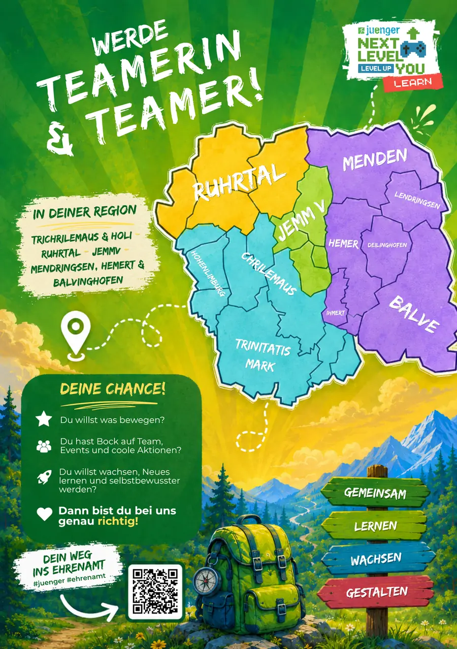 Übersicht der NLU-Learn-Regionen im Kirchenkreis Iserlohn